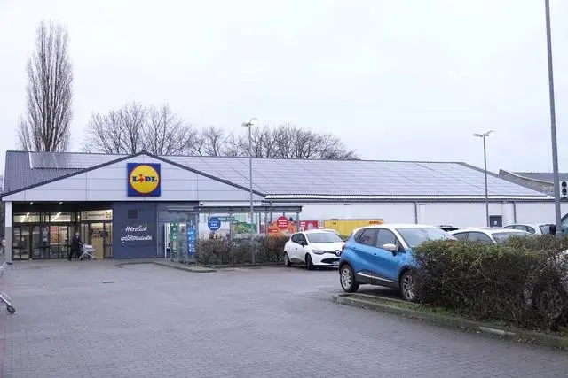 Solar panels installed on the roofs of residents' homes