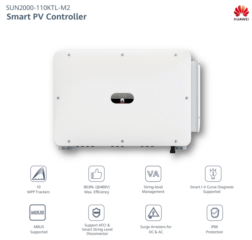 Huawei Inverter 110kW Three Phase On Grid Inverter