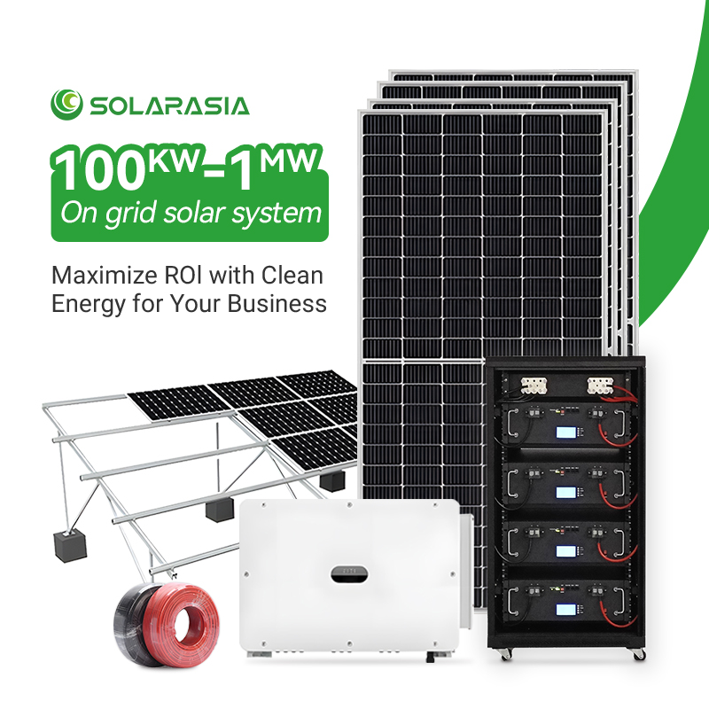 100KW 250KW 1MW Three Phase On Grid Solar Panel System