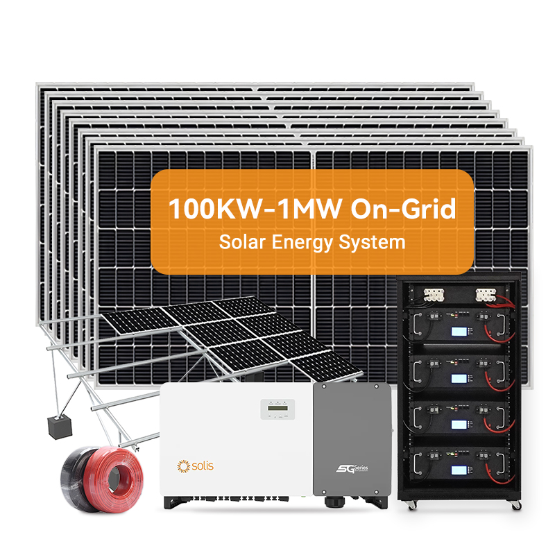 Commercial Industrial Solar Solutions 100KW 250KW 1MW Solar Panel System