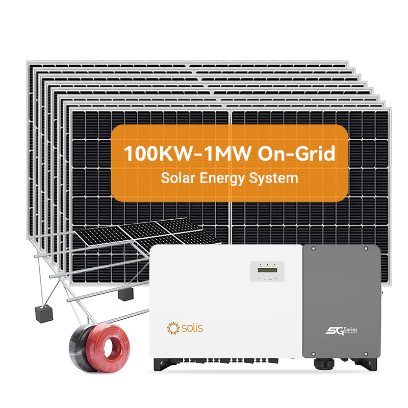 Commercial Industrial Solar Solutions 100KW 250KW 1MW Solar Panel System