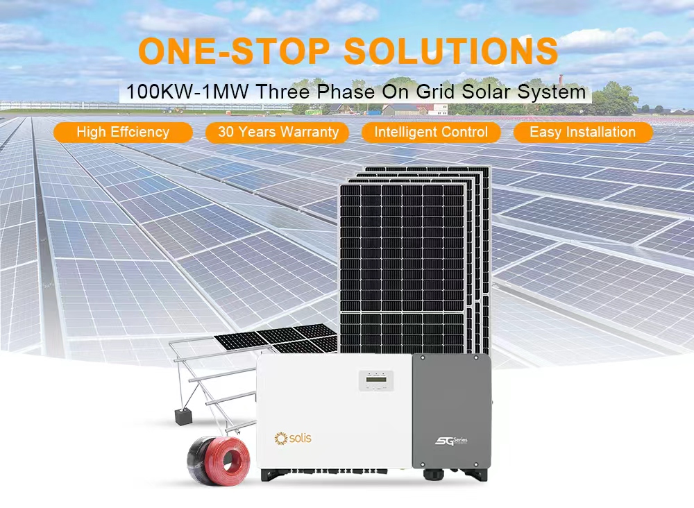 Commercial Industrial Solar Solutions 100KW 250KW 1MW Solar Panel System