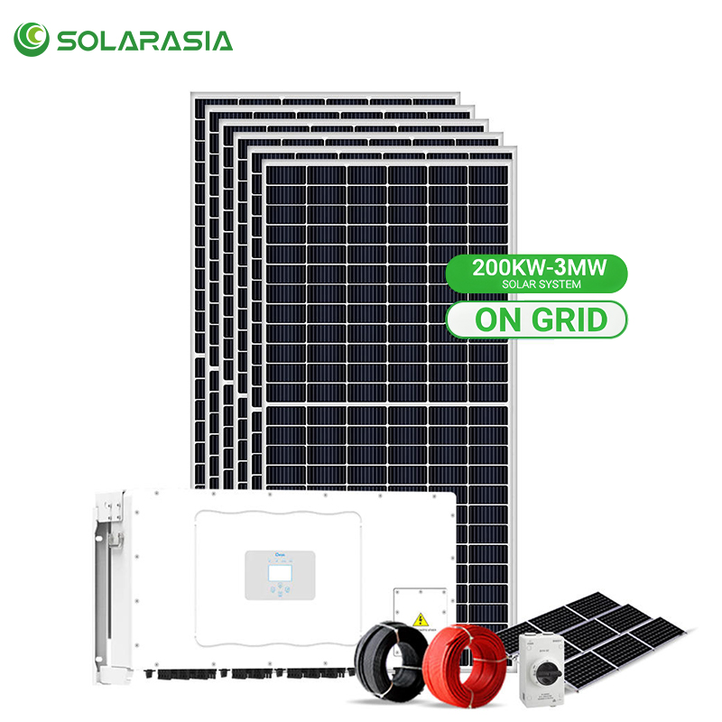 Deye On Grid Solar Panel System 100KW 200KW 300KW 500KW 600KW for Industrial use