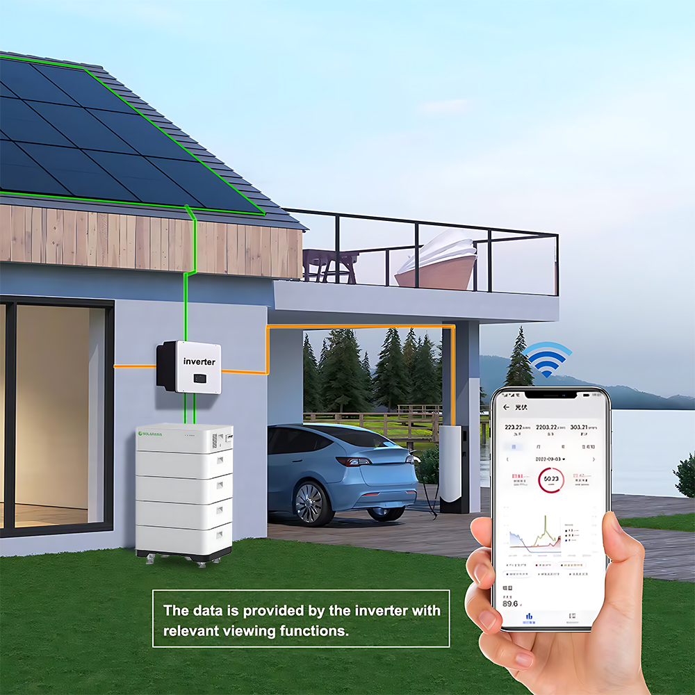 Certification Rechargeable Stackable Lithium Ion Battery 51.2v 50ah 100ah 5kwh Solar Batteries Lithium for Solar Systems