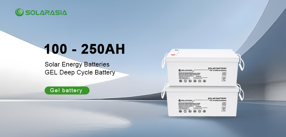 Customized Gel Batteries 12V 100Ah 200Ah 250Ah 300Ah Deep Cycle Rechargeable Gel Cell Battery