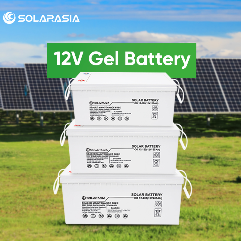 Customized Gel Batteries 12V 100Ah to 300Ah Deep Cycle Rechargeable Gel Cell Battery