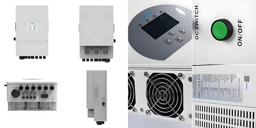 EU Deye High Voltage 3 Phase Solar Energy Inverter 30kw 35kw 40kw 50kw IP65 Hybrid Solar Power Inverter for Solar Panel System