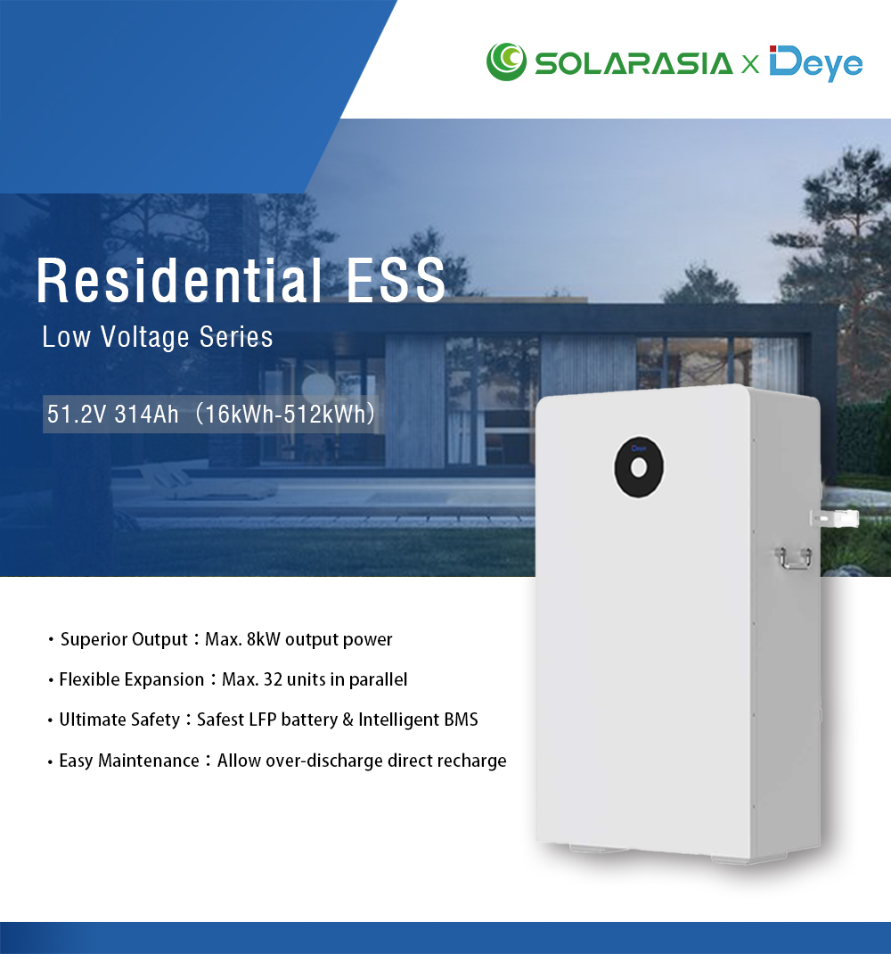 deye lithium battery 16kw