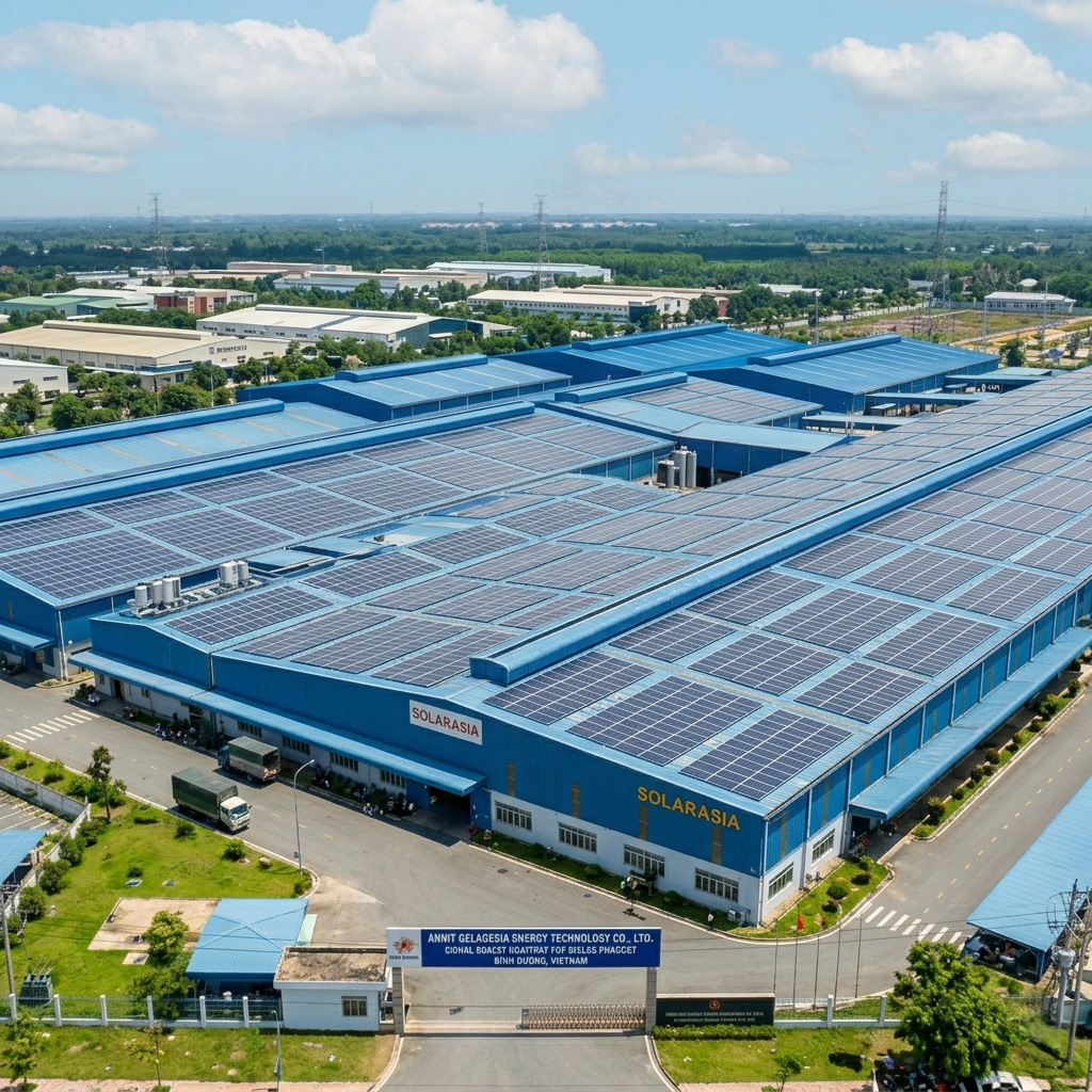 500kW Industrial Rooftop Solar System – Empowering Sustainable Manufacturing in Vietnam