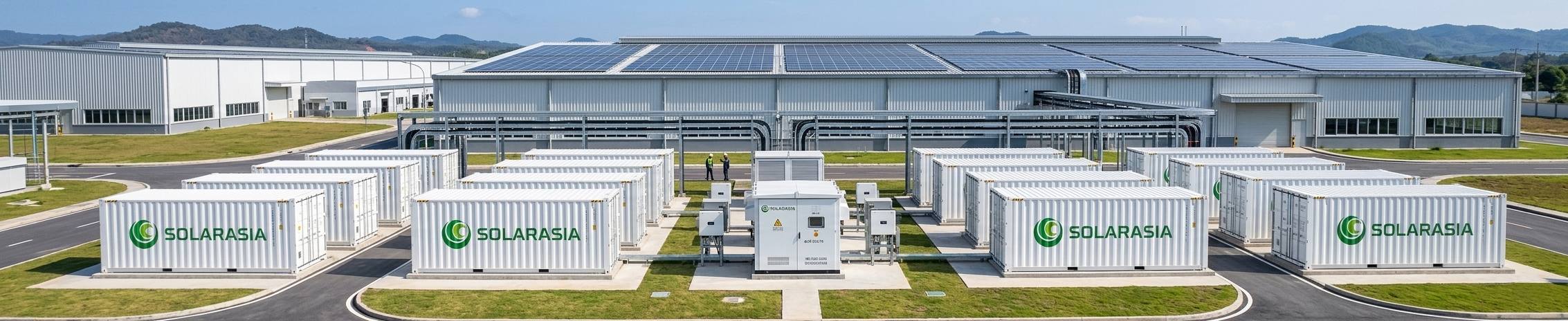 A large scale industrial and commercial energy storage container project of Solarasia