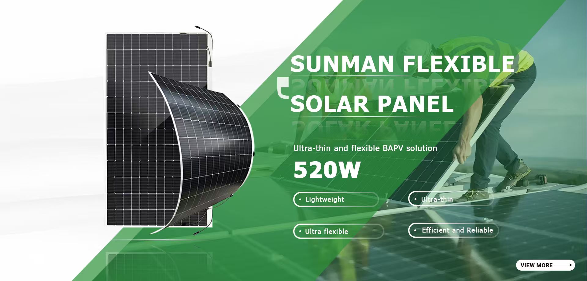 flexible solar panel banner