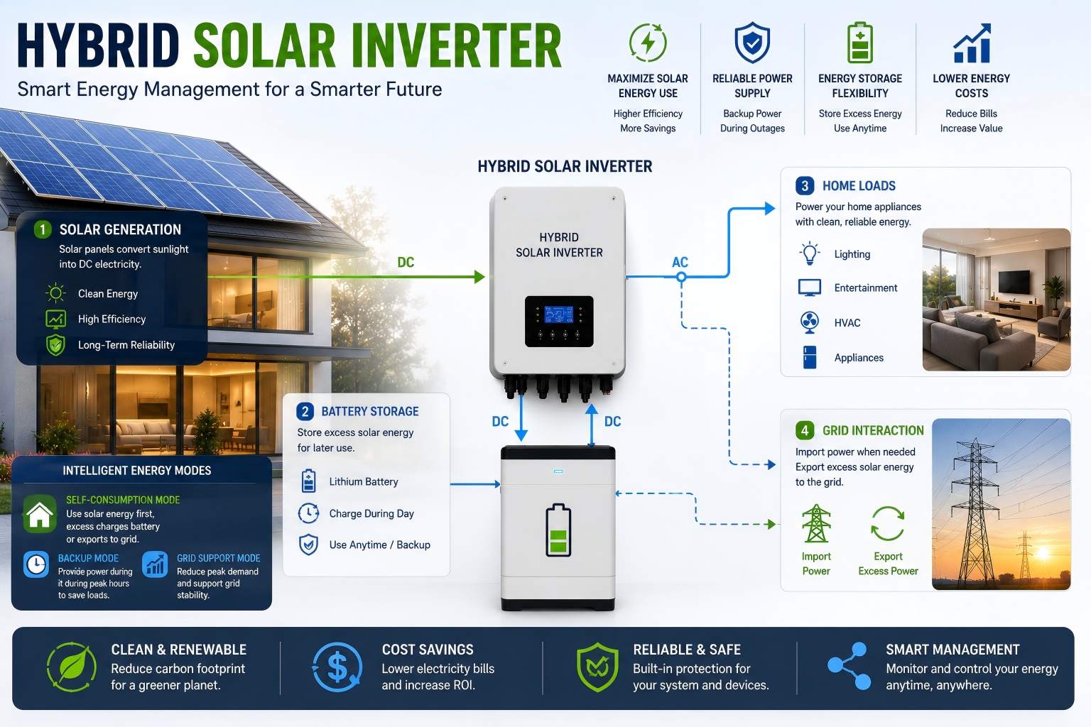 Hybrid Inverter with Battery Storage System Hybrid Inverter with Battery Storage System