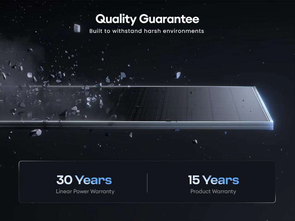 Commercial Aluminum Solar Panels Huasun Hjt Bifacial 720W 725W 730 Watt 740 Watt 750w Dual Glass n Type Mono Solar Panel