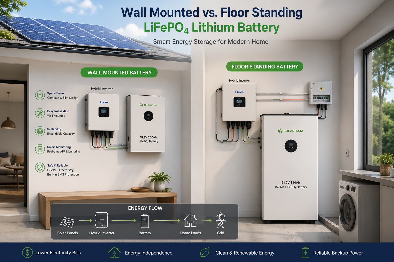 Wall mounted and floor standing lithium battery for home energy storage Wall mounted and floor standing lithium battery for home energy storage