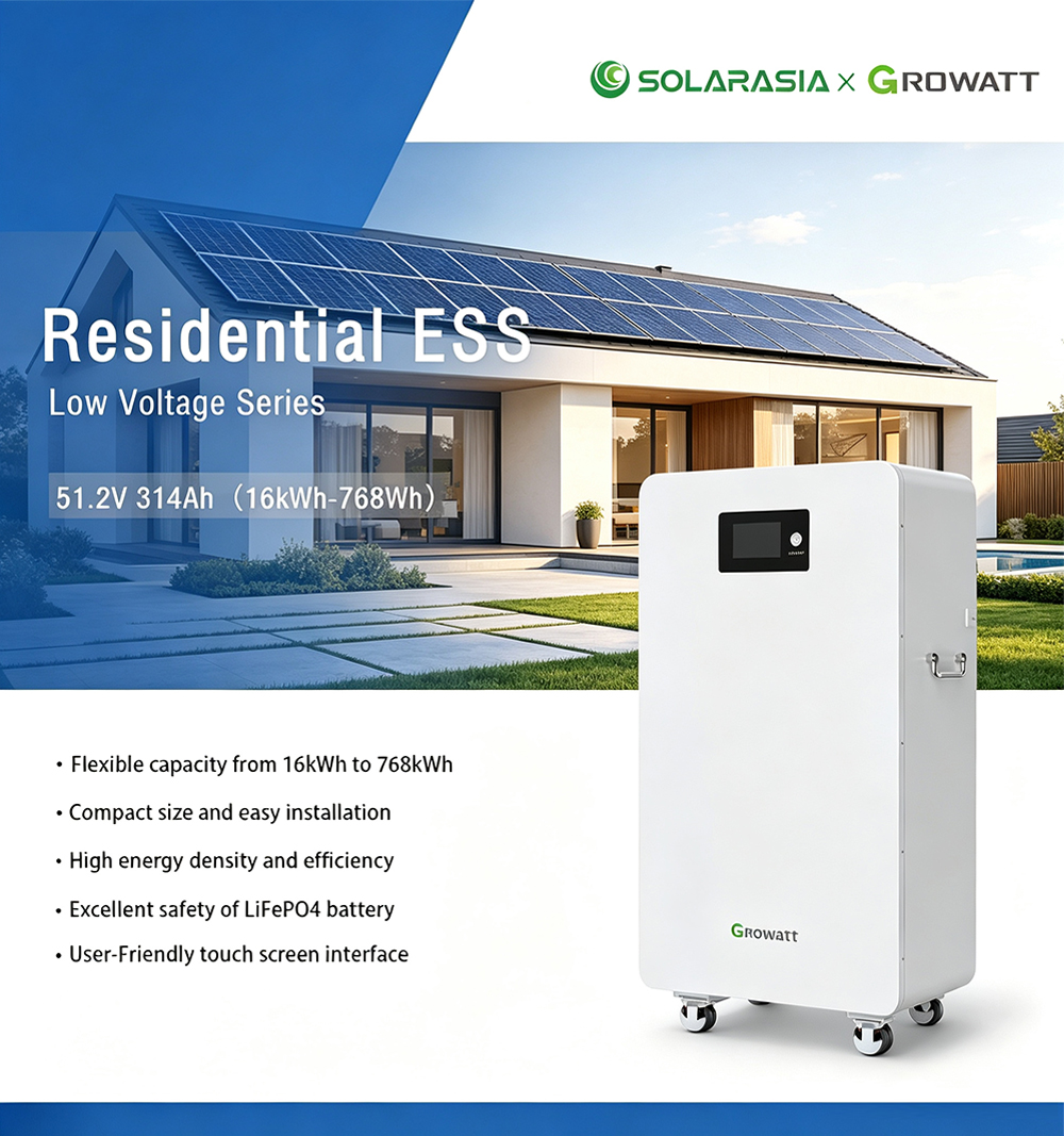 Solar Battery Lithium Growatt 51.2V 314Ah Mobile Lithium Battery 16kwh Low Voltage Lithium Ion Batteries Pack for Home Solar Battery Lithium Growatt 51.2V 314Ah Mobile Lithium Battery 16kwh Low Voltage Lithium Ion Batteries Pack for Home
