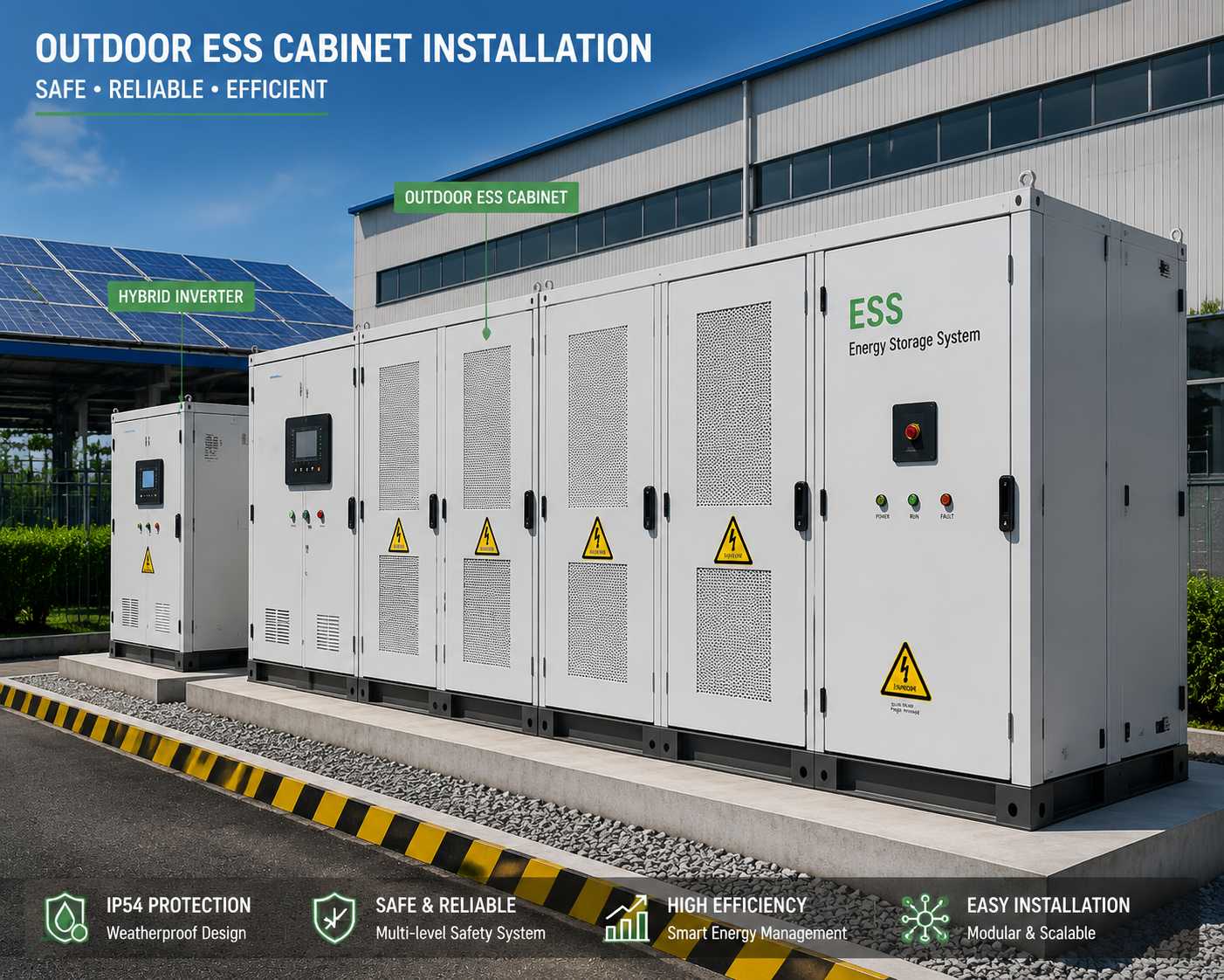 Commercial Solar + Battery Energy Storage System Project for Industrial Factory