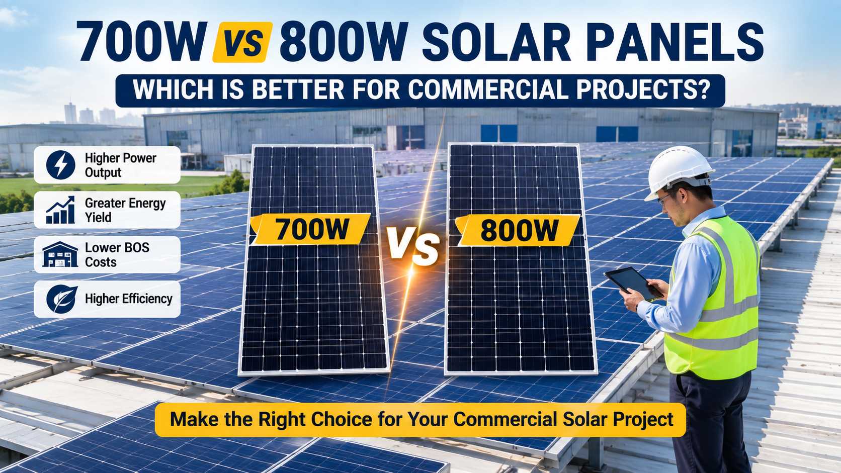 700W vs 800W solar panels for commercial projects 700W vs 800W solar panels for commercial projects