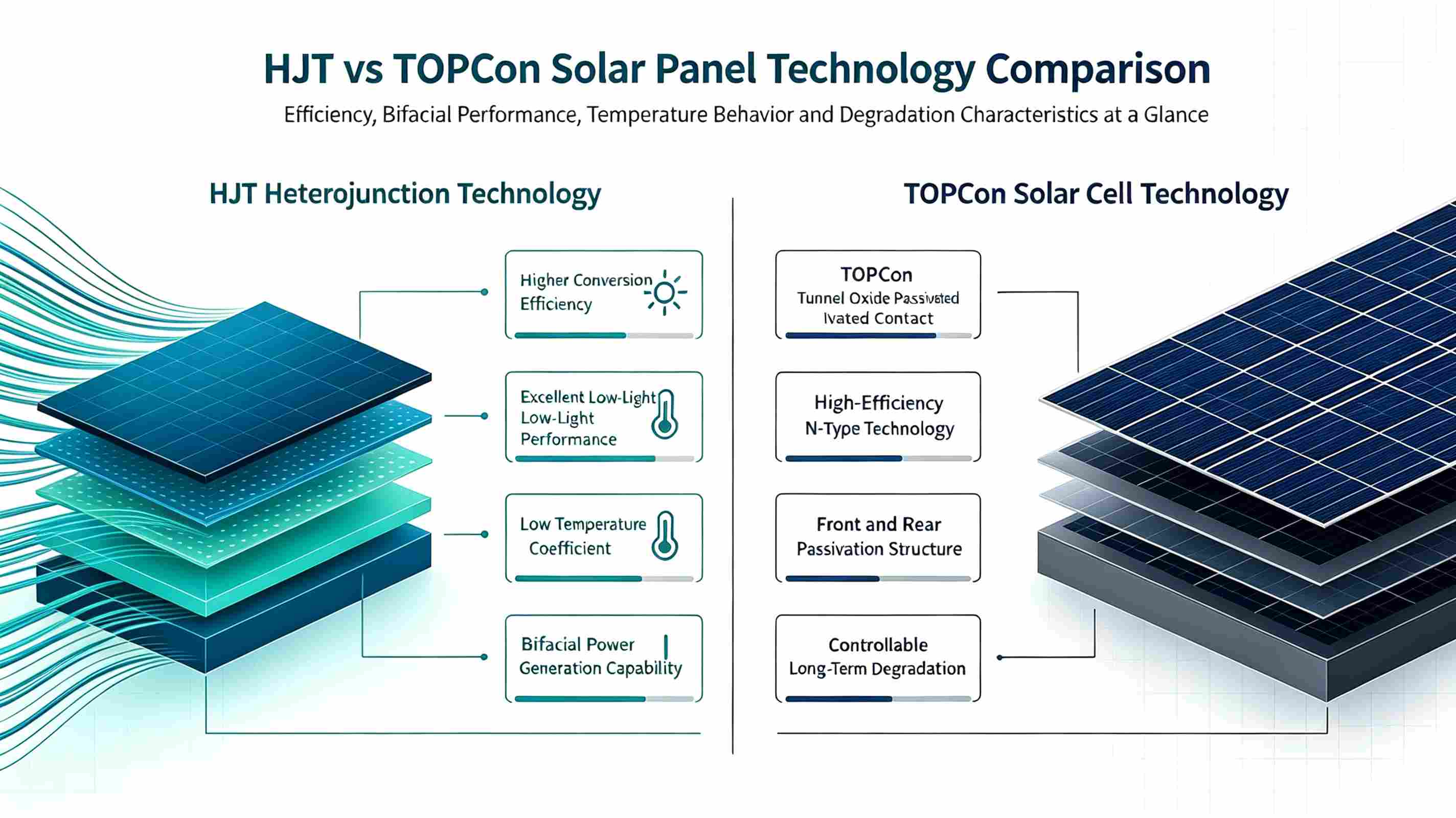 hjt vs topcon solar panels