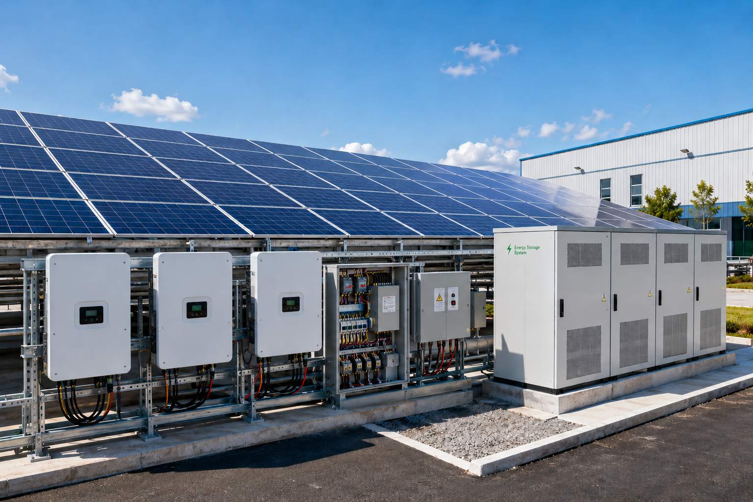 100kW solar system components including panels and inverter 100kW solar system components including panels and inverter