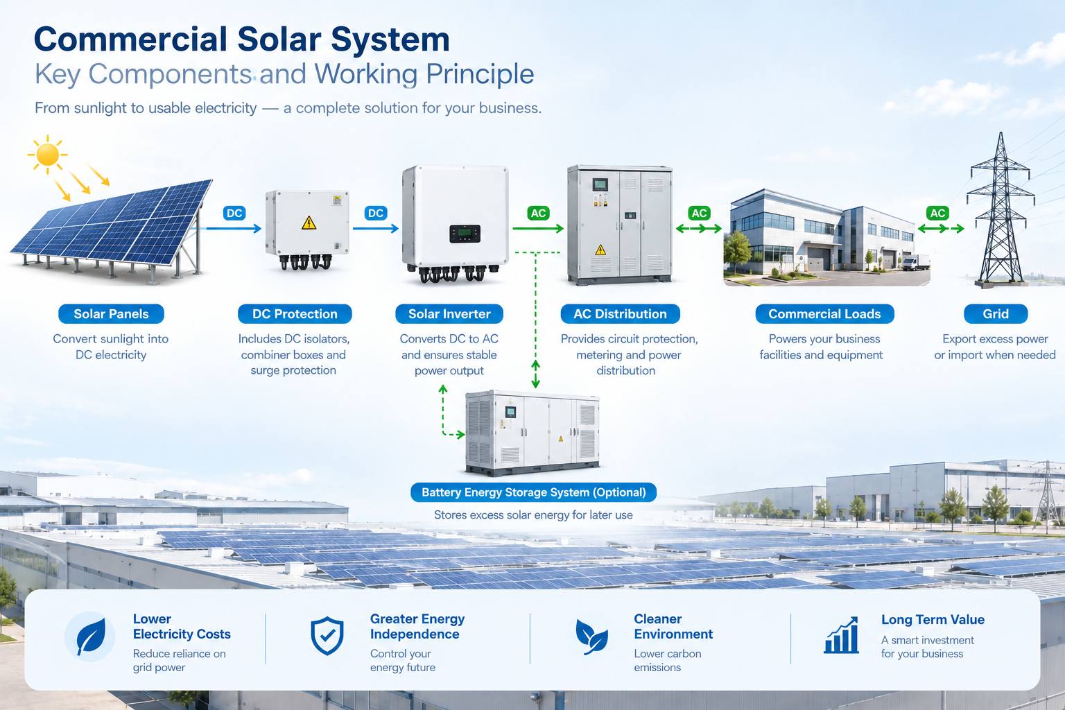 Structural Schematic of Commercial PV System Structural Schematic of Commercial PV System