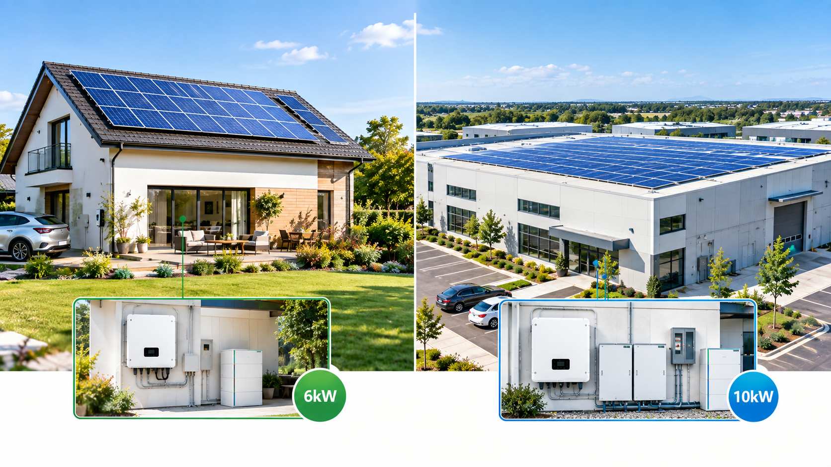 6kW and 10kW solar inverter applications for residential and commercial projects 6kW and 10kW solar inverter applications for residential and commercial projects