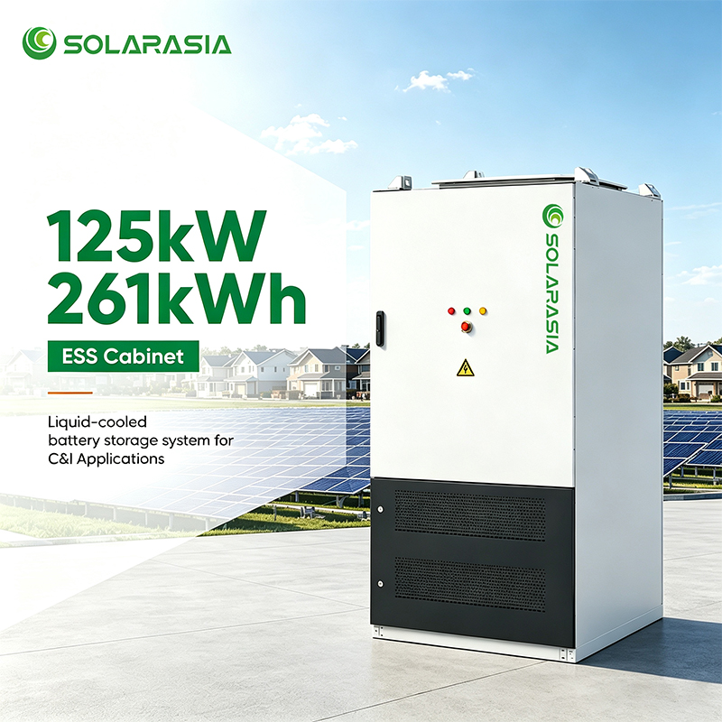 125kW 261kWh Liquid Cooled C&I BESS with HiTHIUM 314Ah LFP Cells