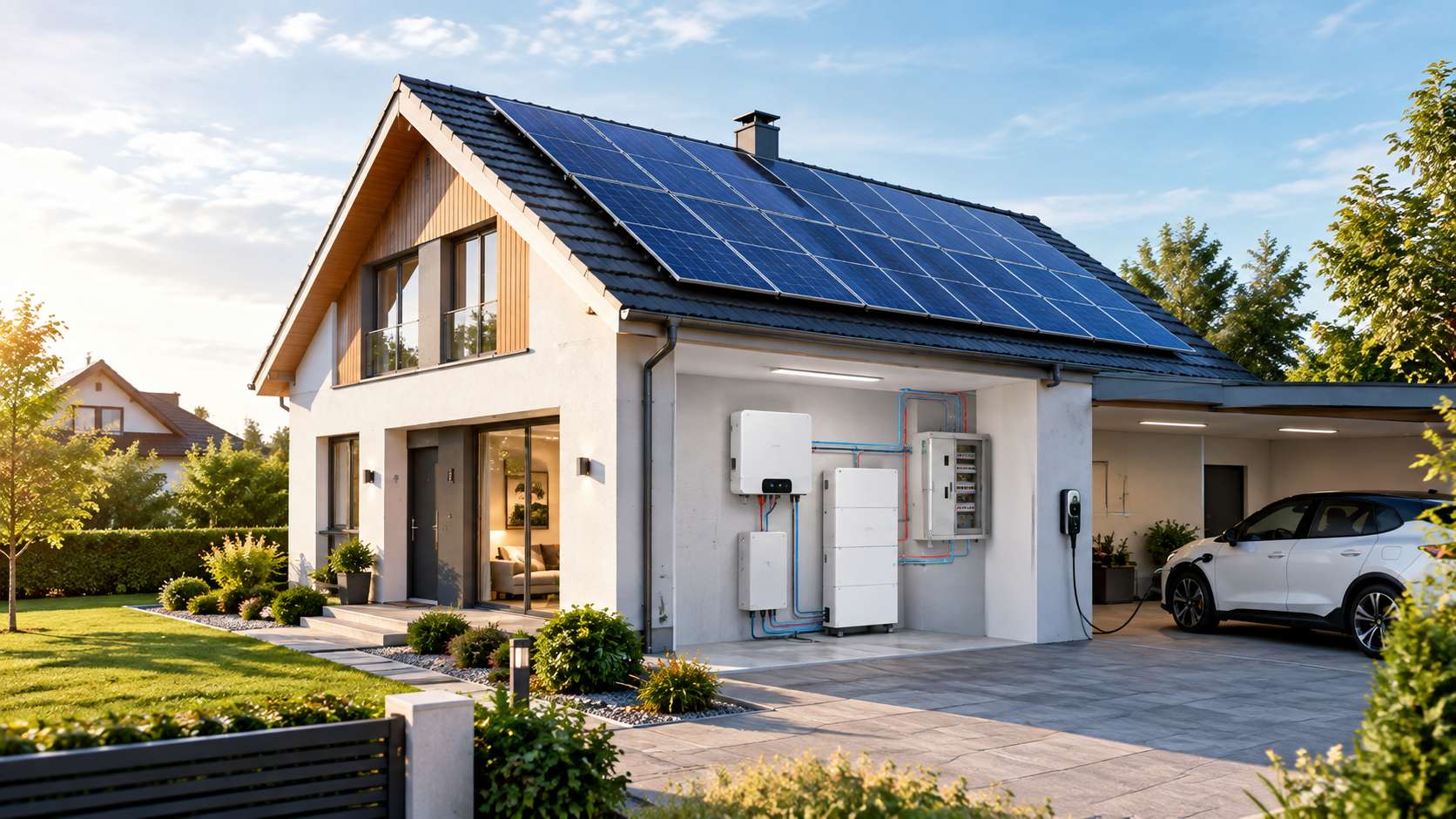 Hybrid solar inverter and battery storage system for a European home Hybrid solar inverter and battery storage system for a European home