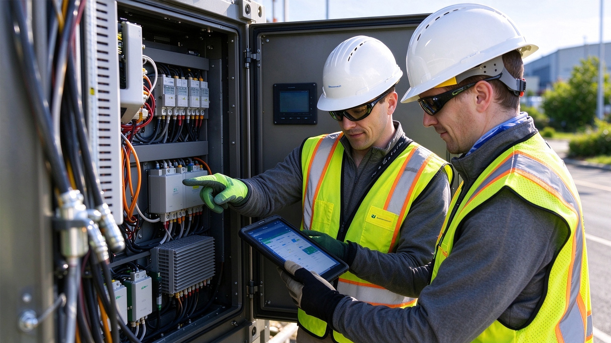 Battery module and BMS inspection for a commercial energy storage system