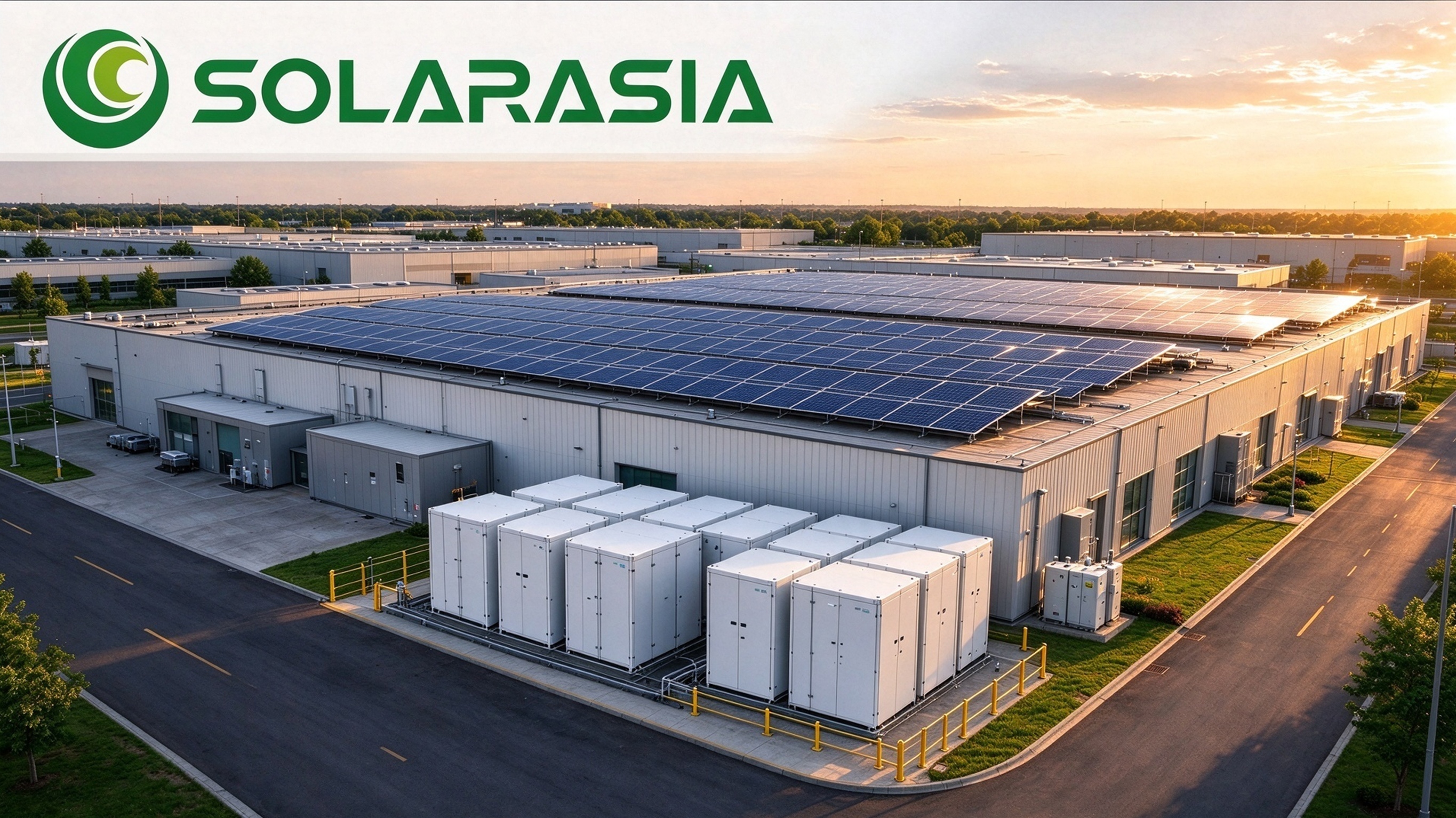 Commercial solar battery storage system for a warehouse Commercial solar battery storage system for a warehouse