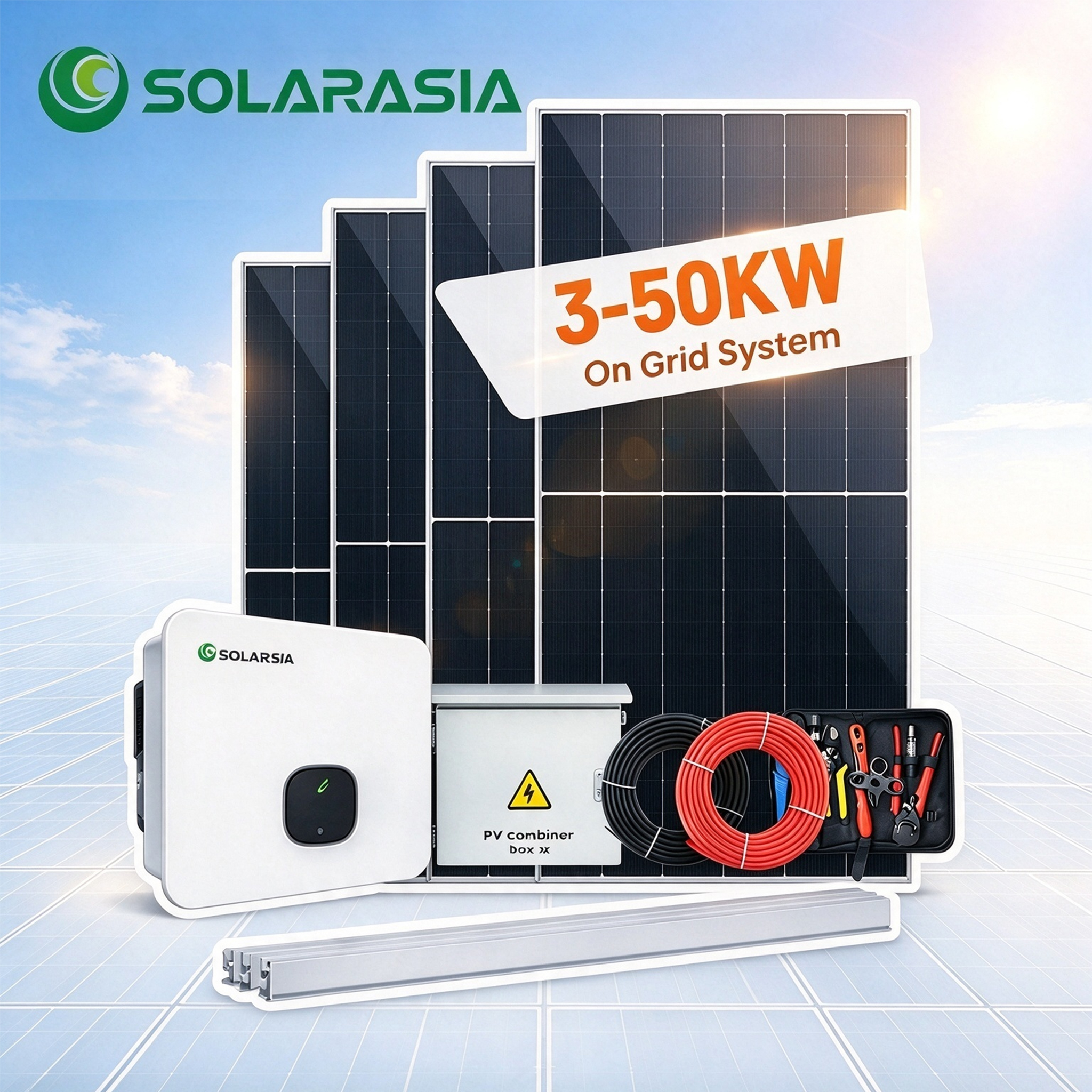 50 kw on grid solar system
